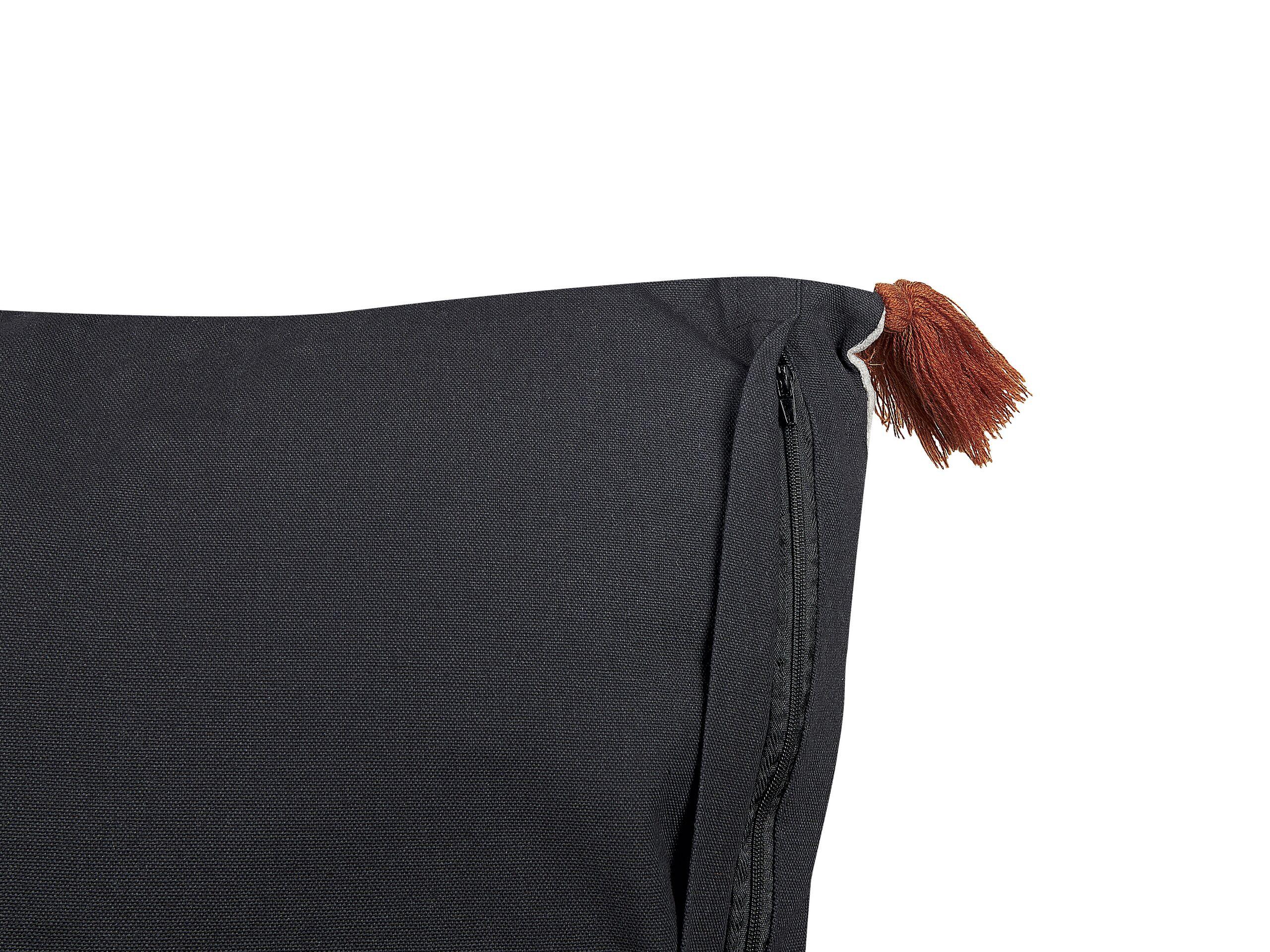 Beliani Coussin en Velours Rétro PANAX  