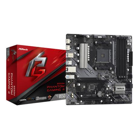 ASRock  B550M Phantom Gaming 4 AMD B550 Socket AM4 micro ATX 