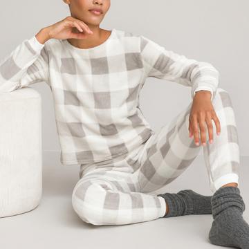 Karierter Pyjama aus Fleece