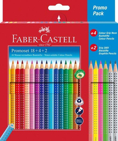 Faber-Castell FABER-CASTELL Farbstift Colour Grip 201540 Promoset, ass. 24 Stk  