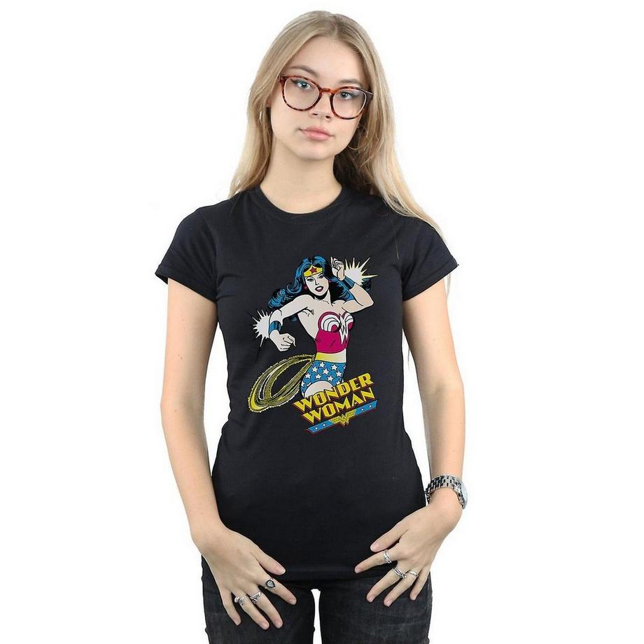 Wonder Woman Wonder Woman Lasso Logo Print T-Shirt  