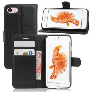 Cover-Discount  iPhone SE / 8 / 7 - Leder Tasche Etui Hülle Kartenfächer 