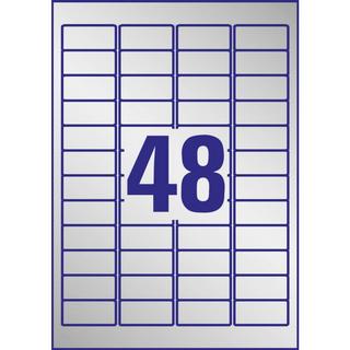 Avery-Zweckform Etichetta per cartellini e targhette 45.7 x 21.2 mm Pellicola in poliestere Argento 960 pz. A t  