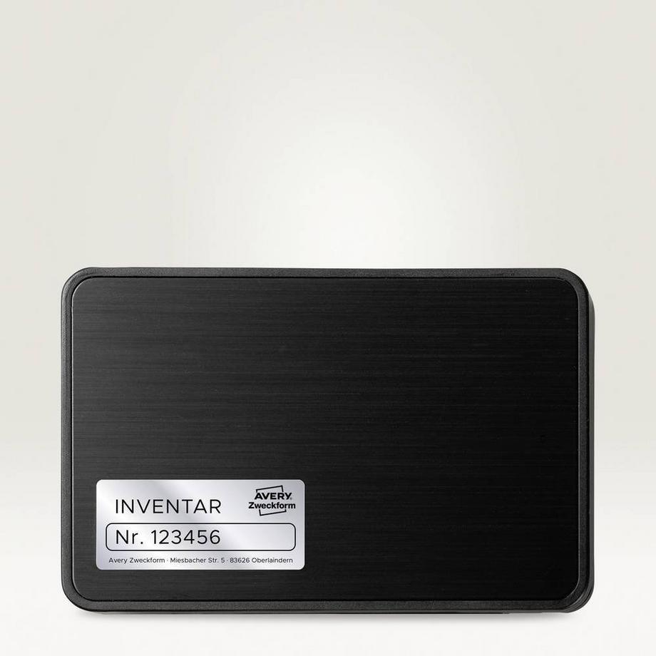 Avery-Zweckform Etichetta per cartellini e targhette 45.7 x 21.2 mm Pellicola in poliestere Argento 960 pz. A t  