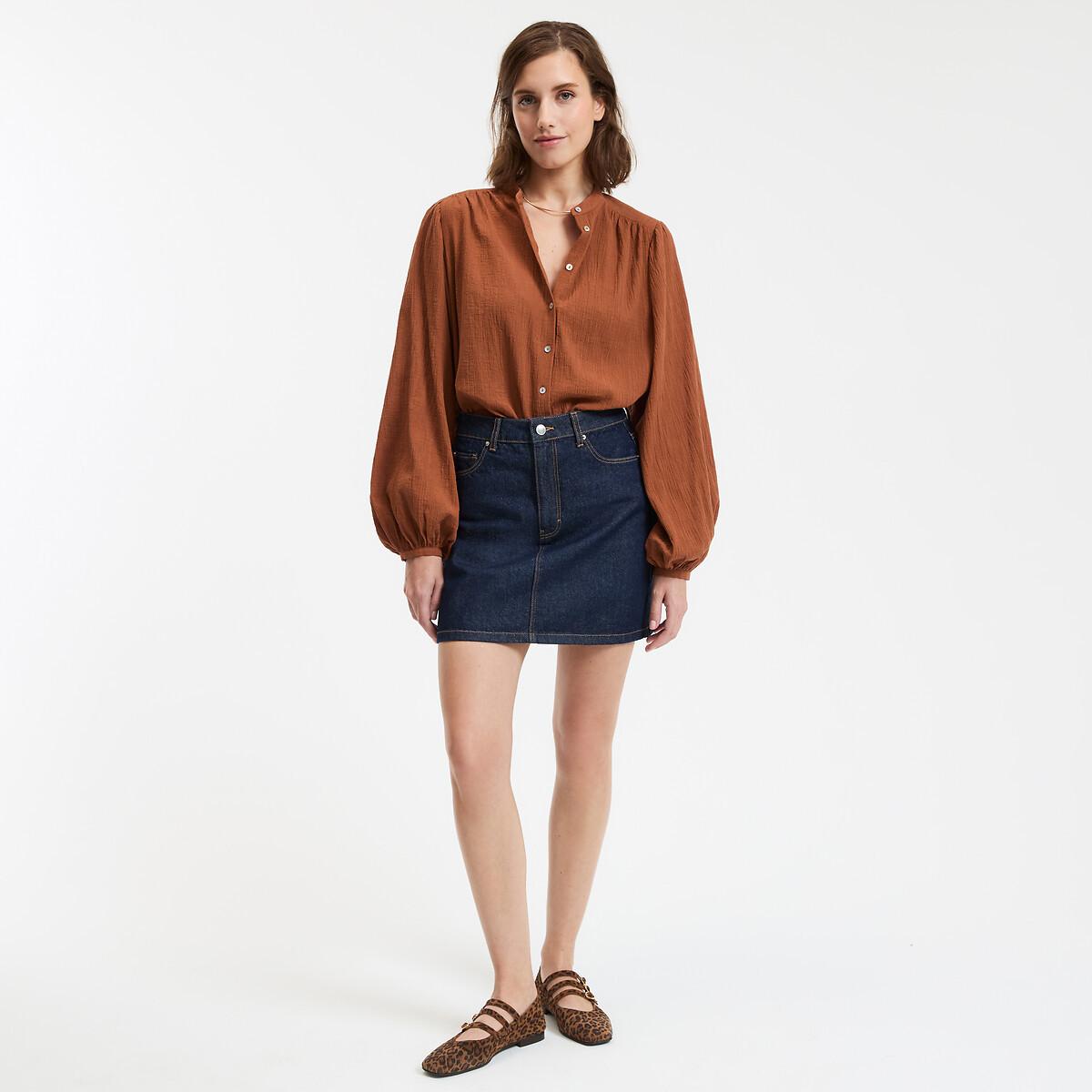 La Redoute Collections Camicetta Oversize Collo alla Coreana  