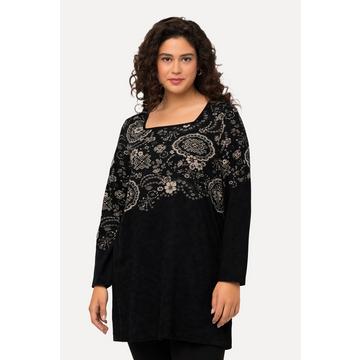 Longshirt, Motiv, Carree-Ausschnitt, Langarm