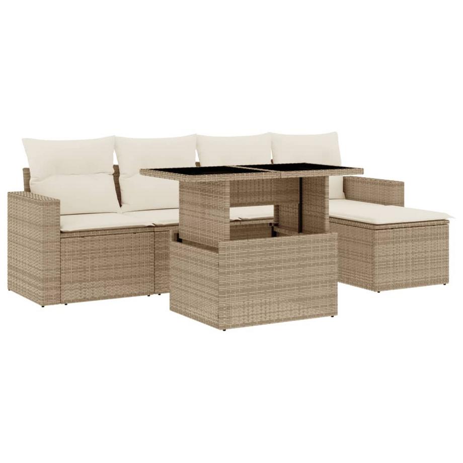 Garten sofagarnitur poly-rattan