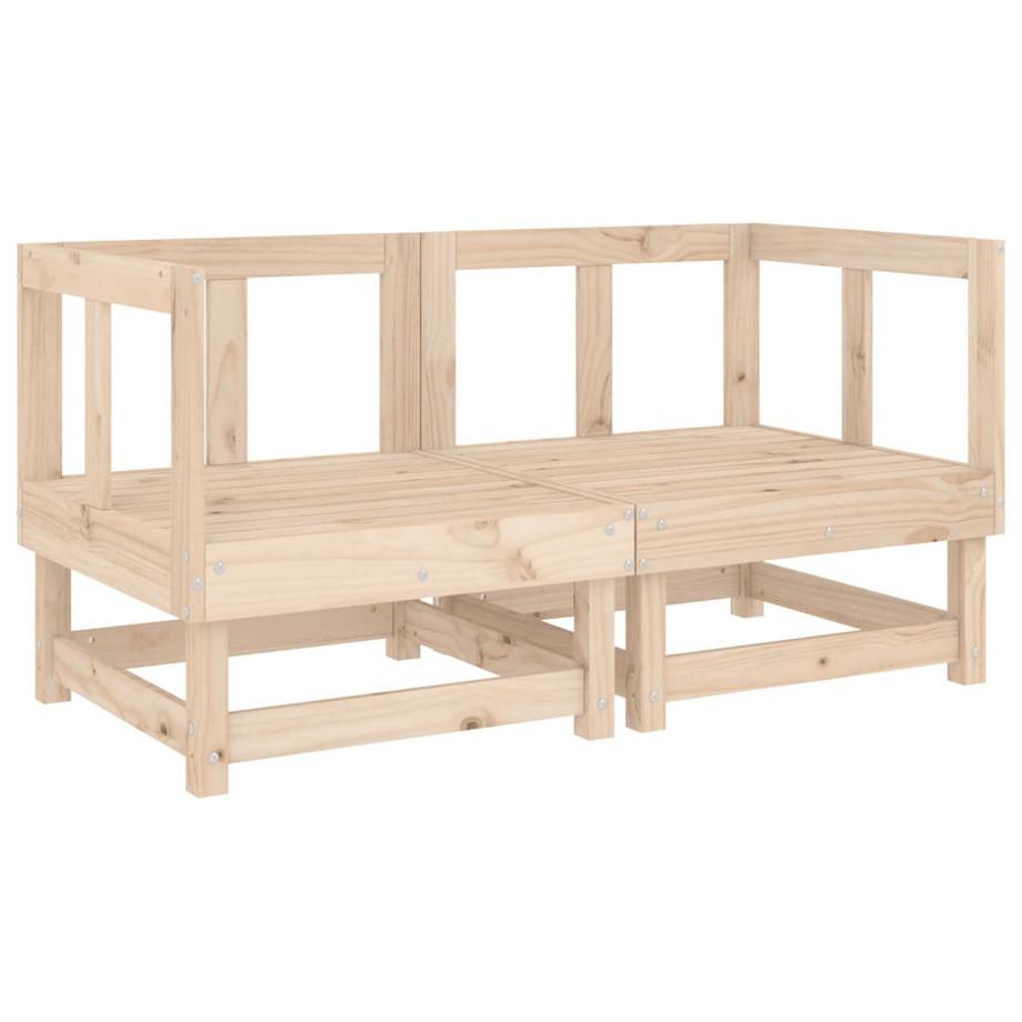 VidaXL Canapé d'angle bois  