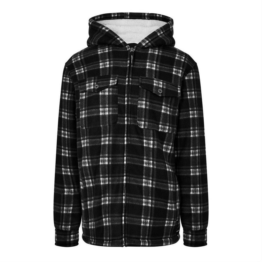 Felpa Con Cappuccio E Zip Intera Resistente