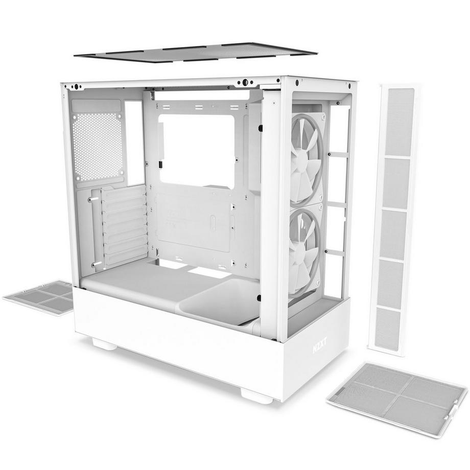 NZXT  H5 Elite Midi Tower Bianco 