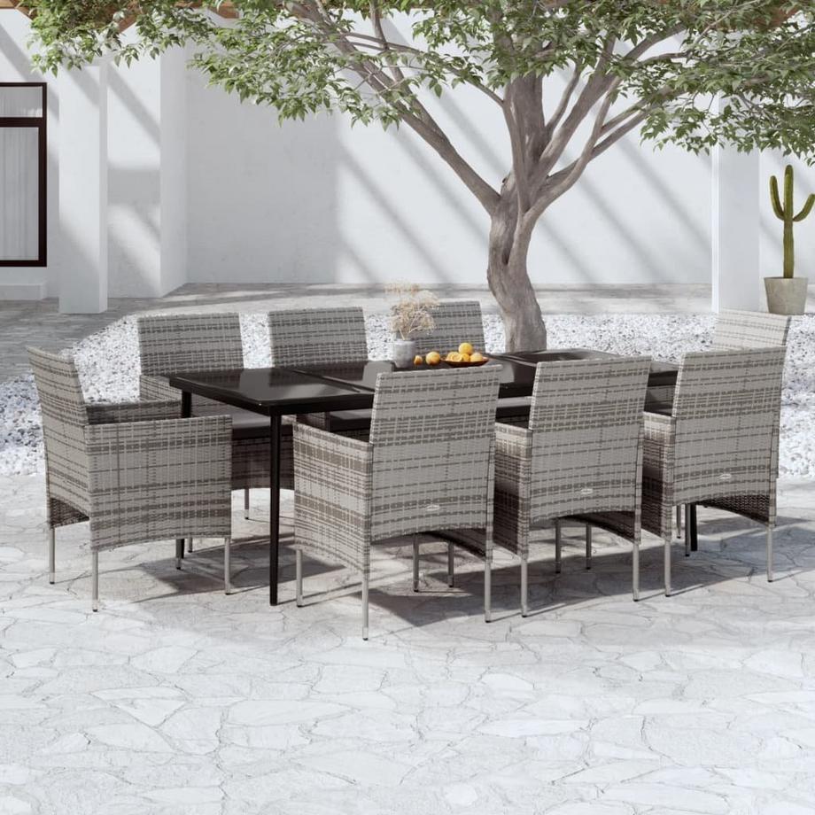 VidaXL Garten essgruppe poly-rattan  