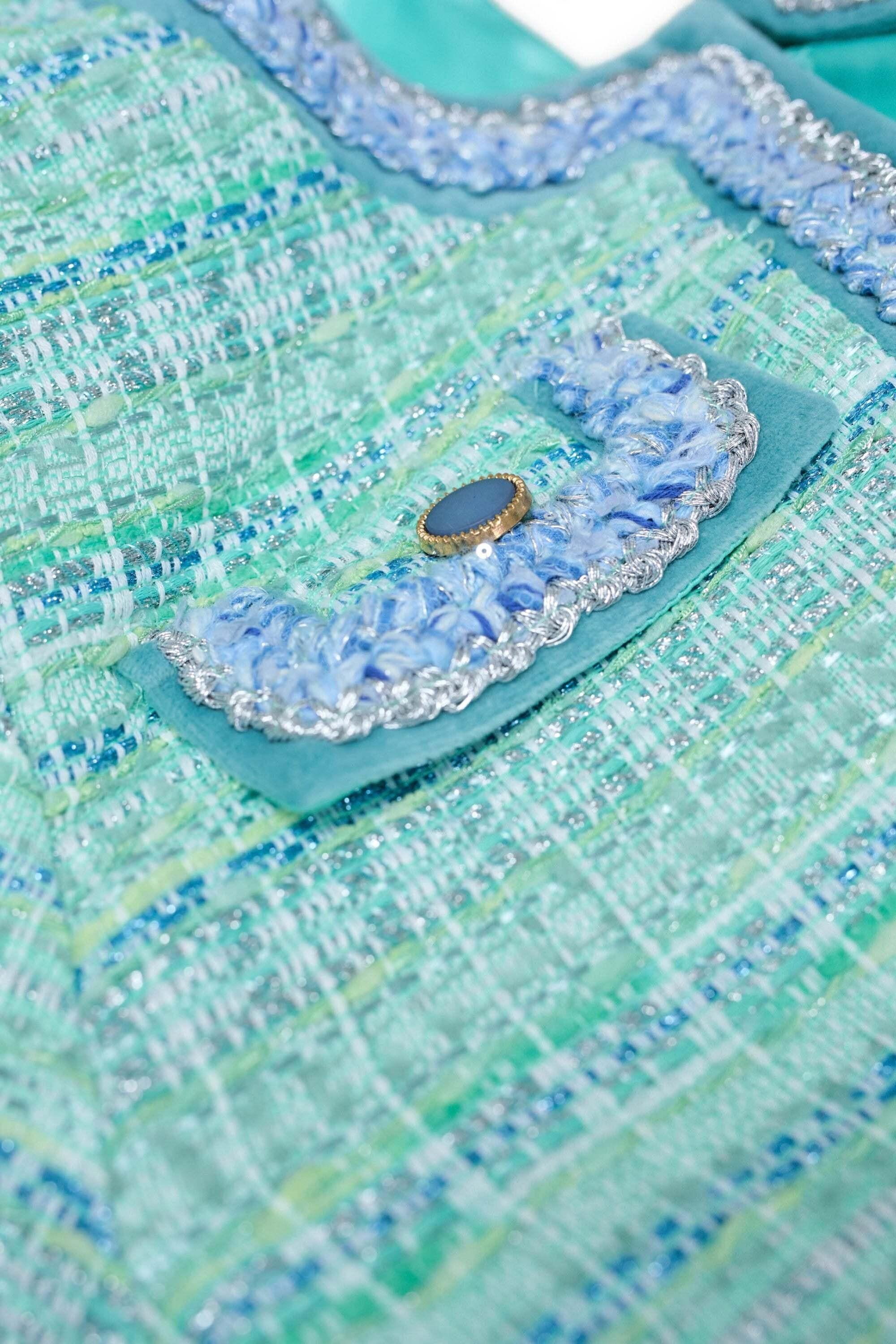 Salsa Colorful Tweed Chanel Style Jacke  