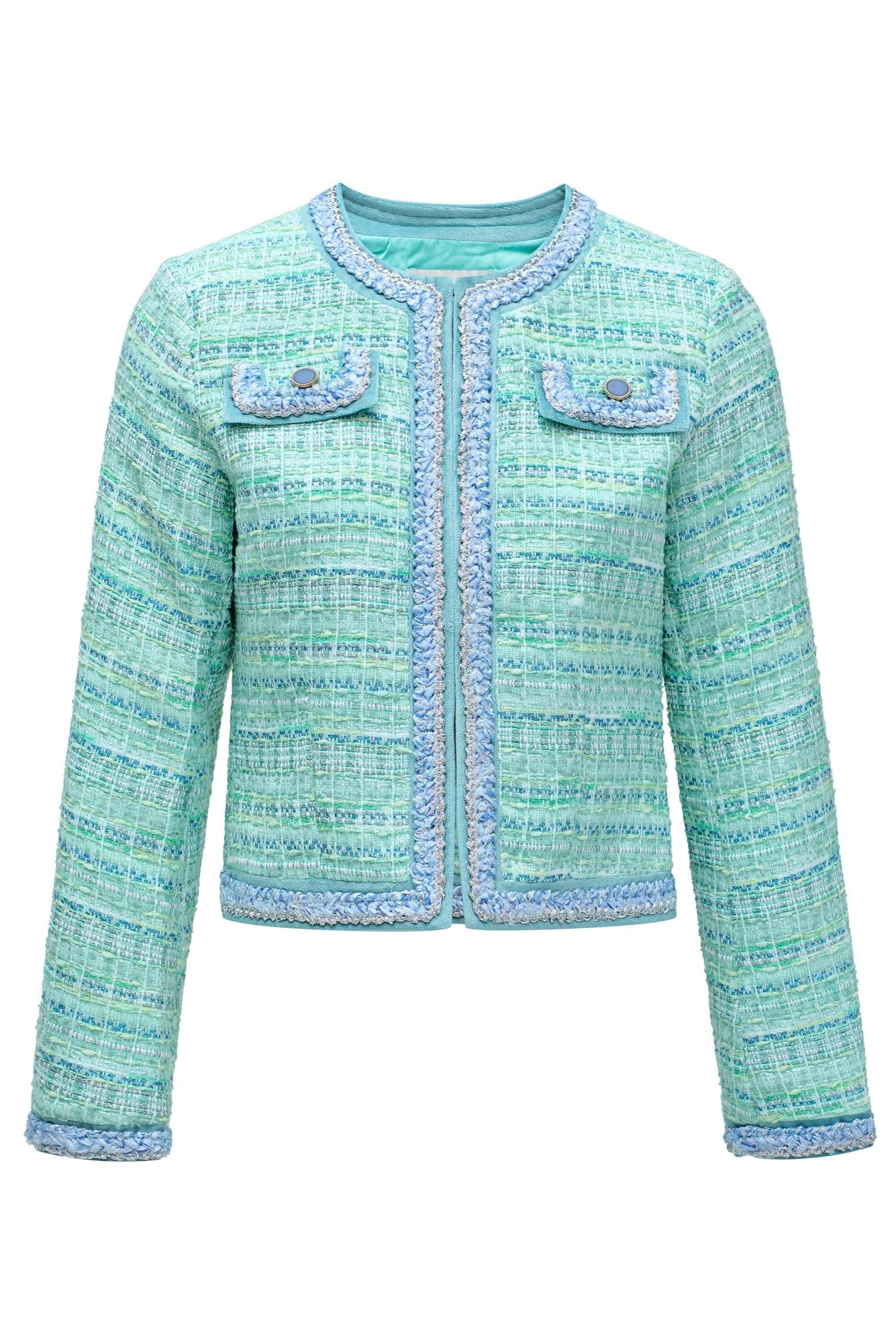 Salsa Colorful Tweed Chanel Style Jacke  