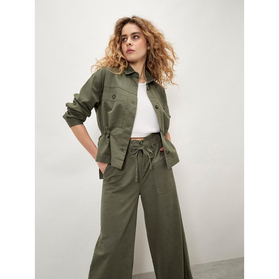 APRICOT Pantalon à taille paper bag et jambes larges  