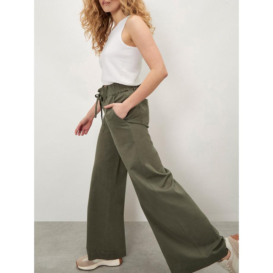 APRICOT Pantalon à taille paper bag et jambes larges  