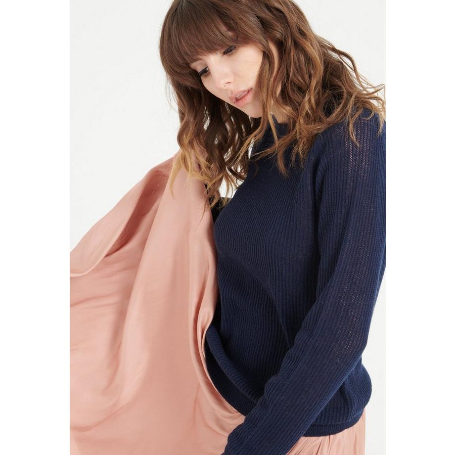 Studio Cashmere8 LILLY 23 Pointelle Maglia Girocollo  