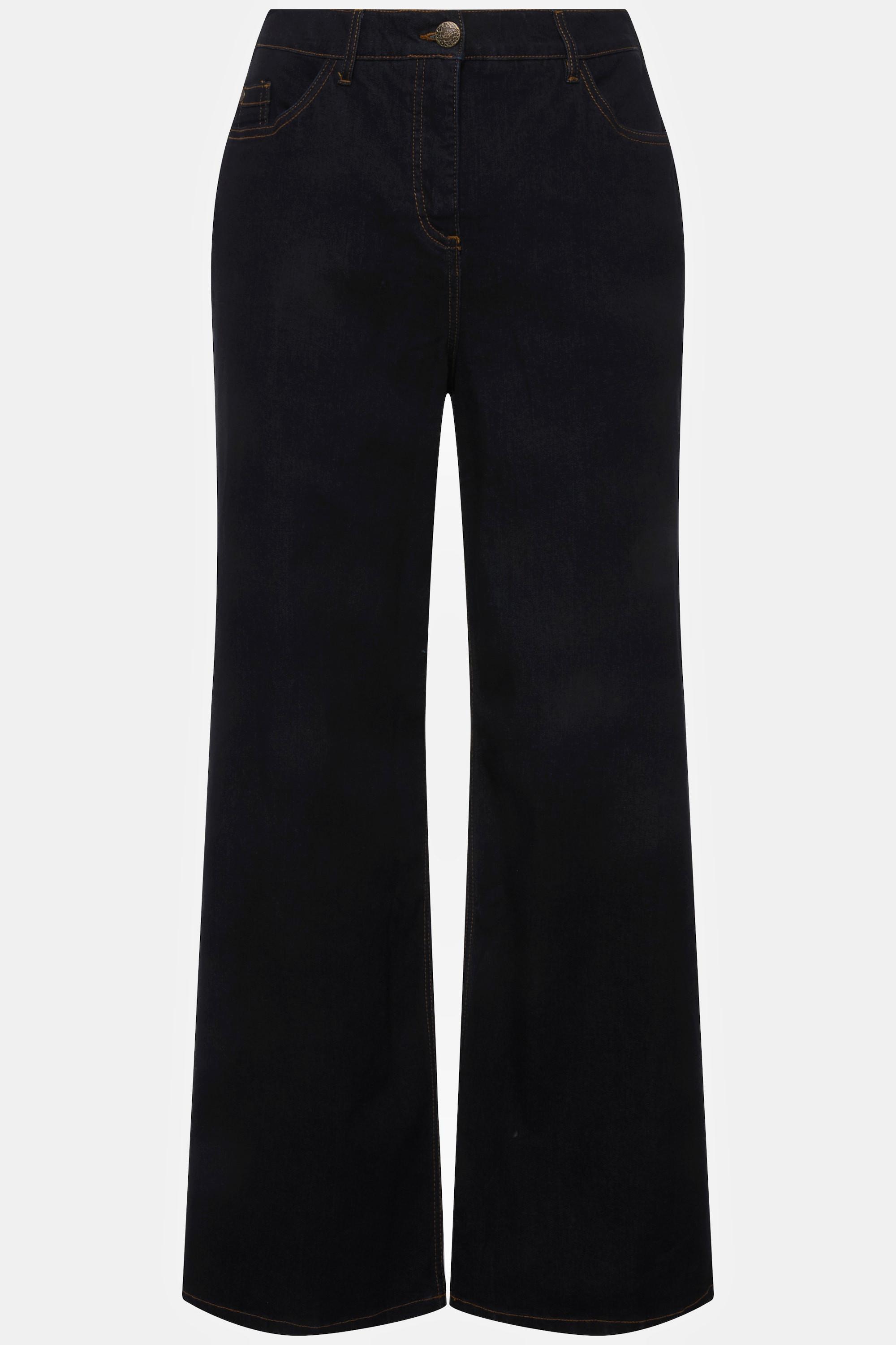 Ulla Popken Mary Weites Bein 5-Pocket Komfortbund Jeans  