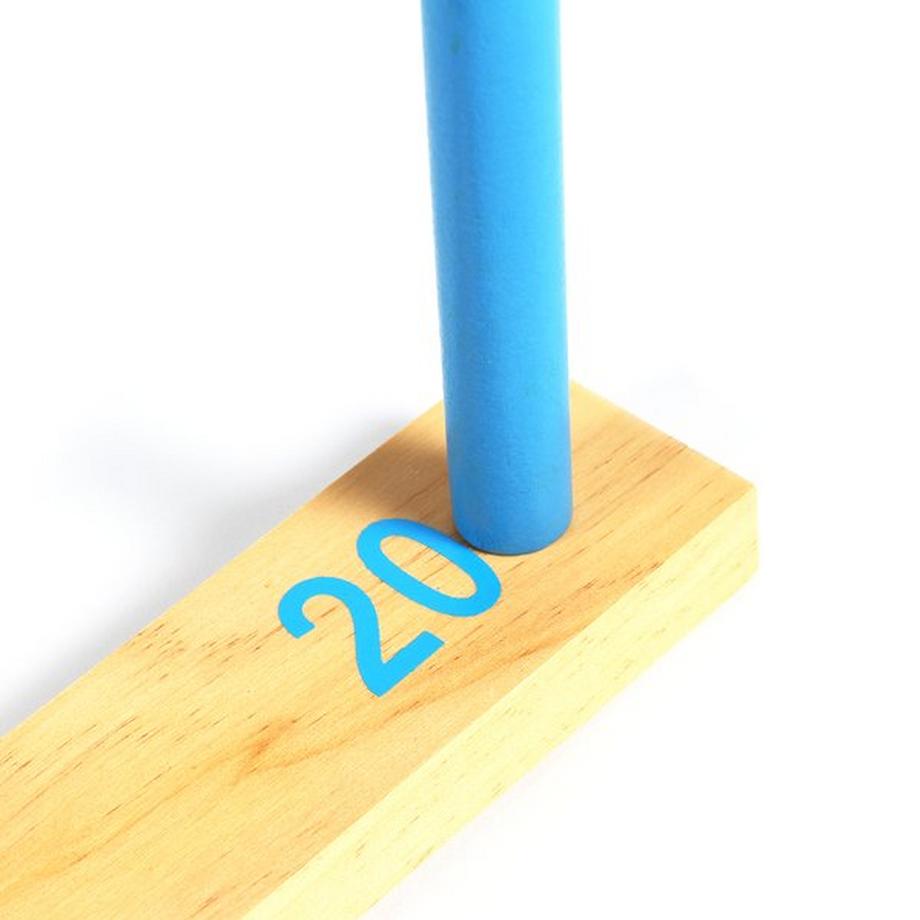 Omada  Jeu de lancer d’anneaux en bois avec 5 piquets Omada 