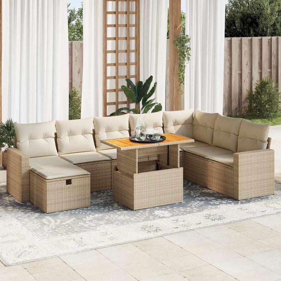 VidaXL Garten sofagarnitur poly-rattan  