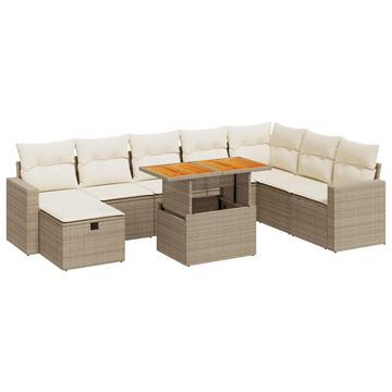 Garten sofagarnitur poly-rattan