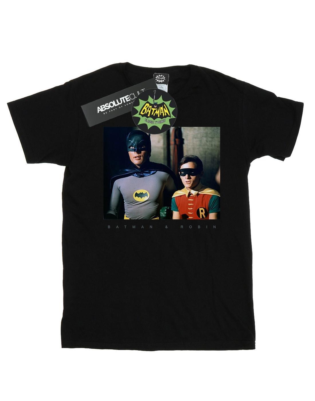 DC COMICS  Tshirt BATMAN TV SERIES DYNAMIC DUO PHOTOGRAPH 