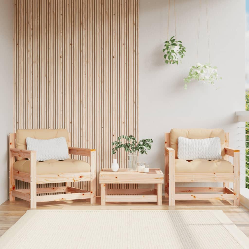 VidaXL Chaise de jardin bois  
