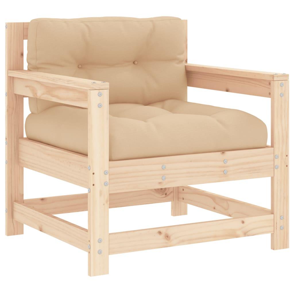 VidaXL Chaise de jardin bois de pin  