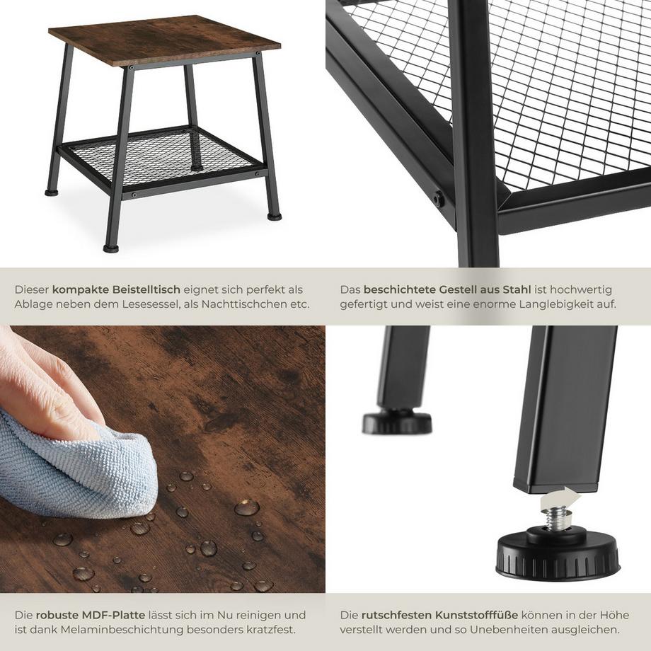 Tectake Tavolino Bedford  Stile industriale  