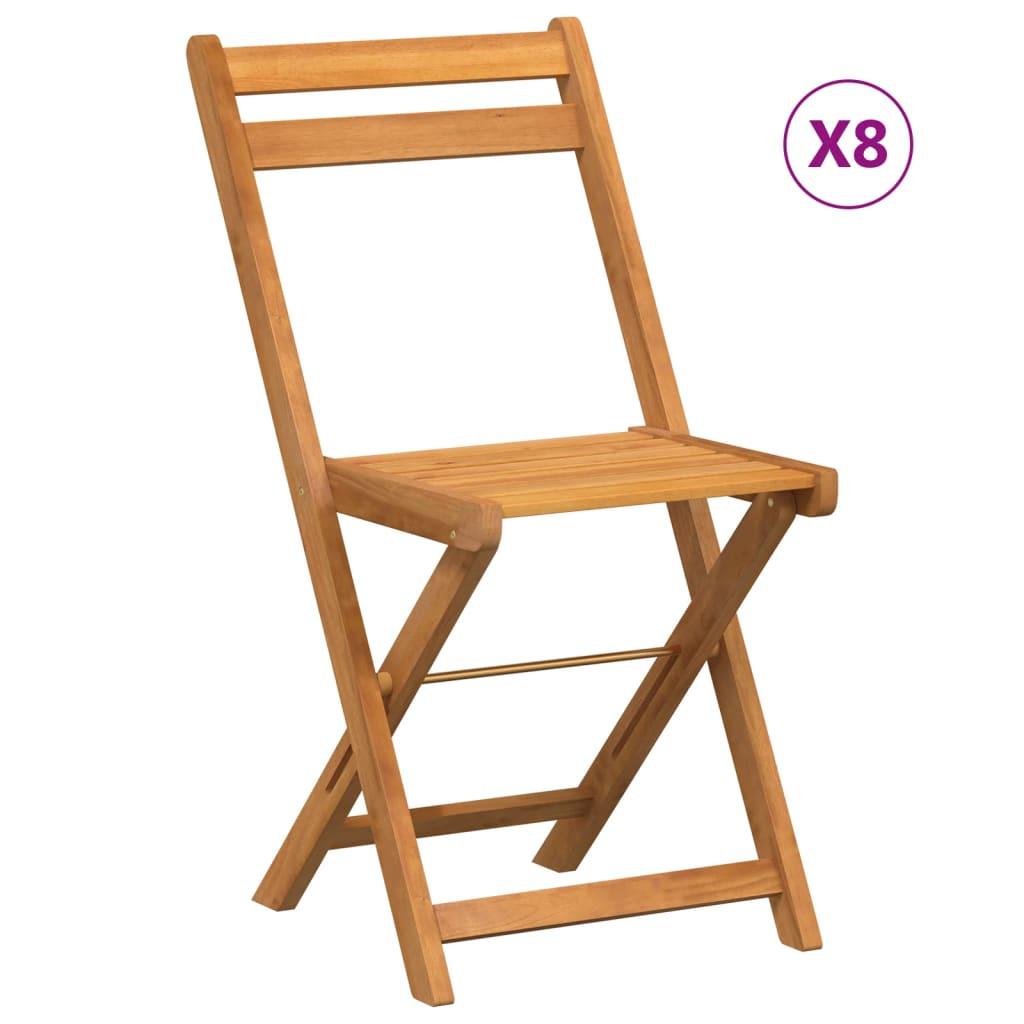 VidaXL Chaise de bistrot pliante bois d'acacia  