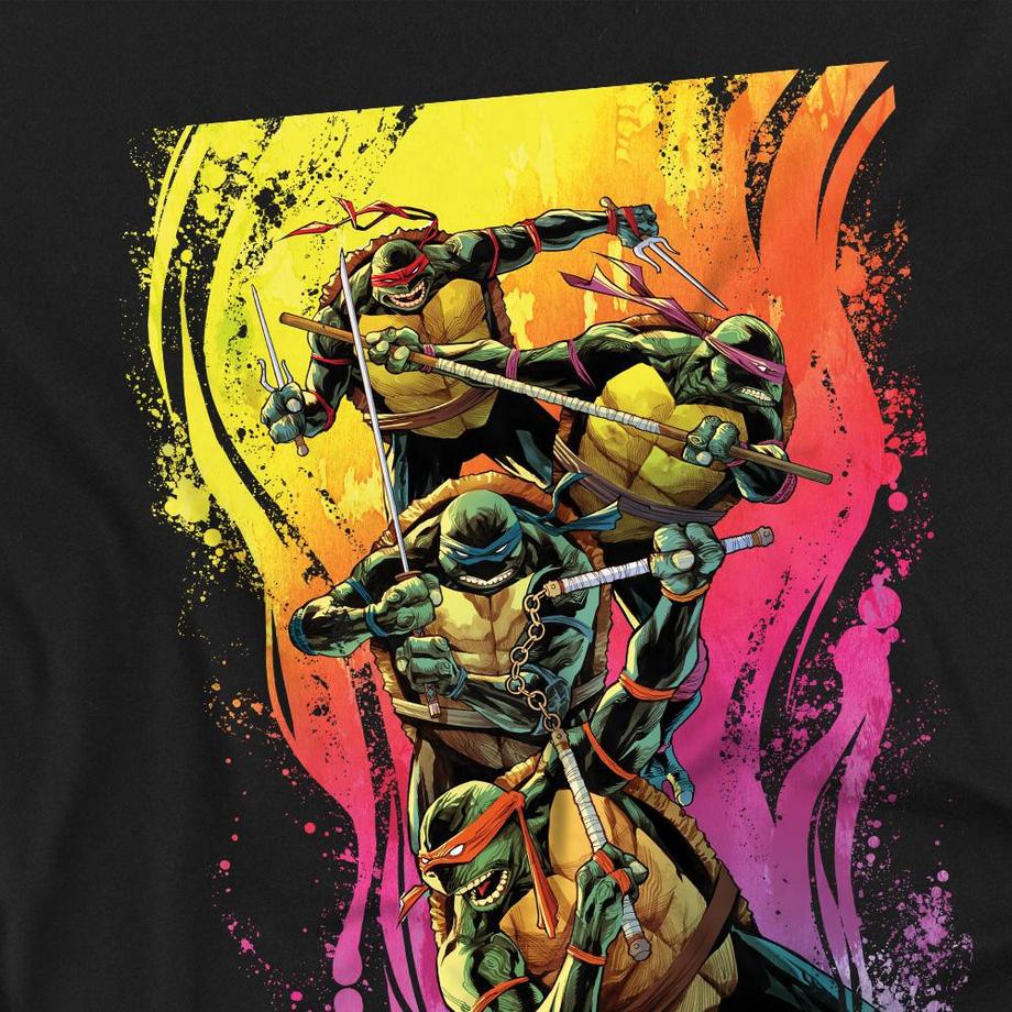 TEENAGE MUTANT NINJA TURTLE  Hot Rainbow Warriors Maglietta 