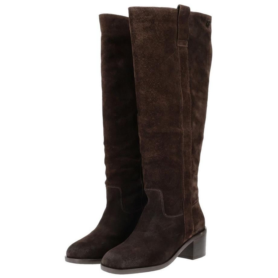 Lazamani Knielange Stiefel mit Blockabsatz  