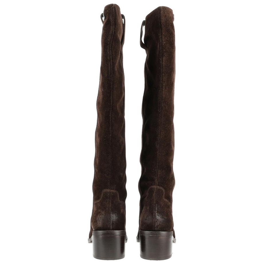 Lazamani Knielange Stiefel mit Blockabsatz  