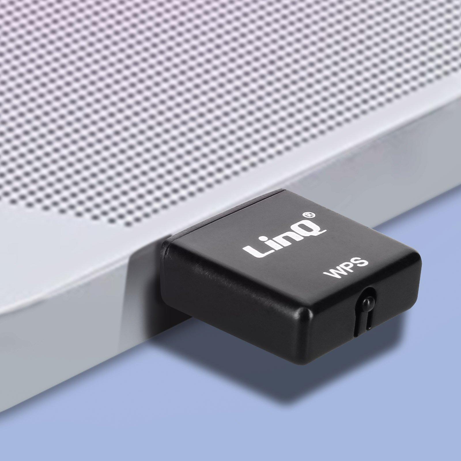 Avizar  Clé WiFi 300Mbps Ultra-Compact LinQ Noir 