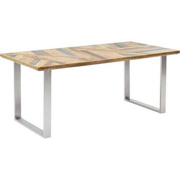 Table abstraite chromée 180x90