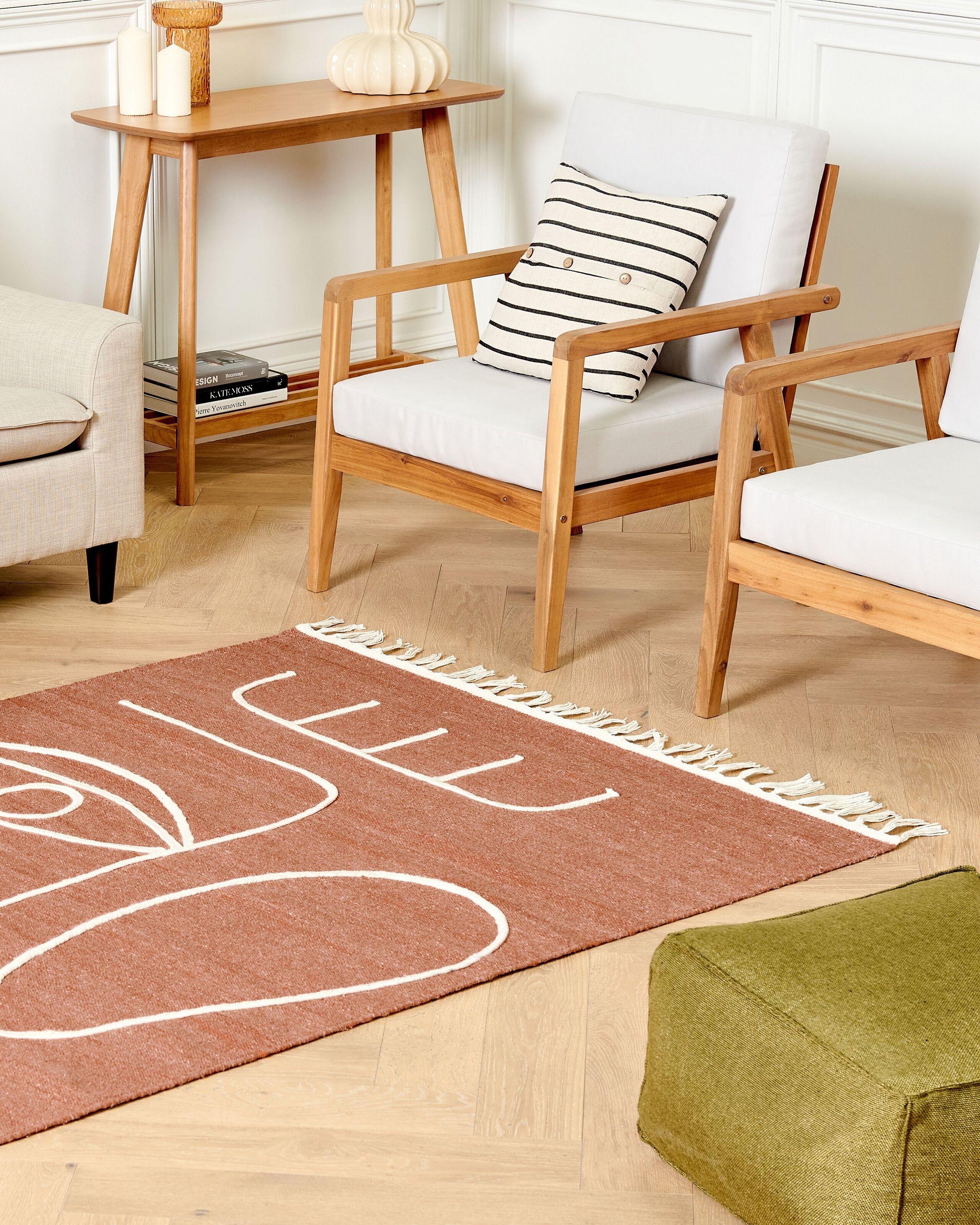 Beliani Tapis d'extérieur en Polyester Boho YAVU  