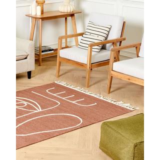 Beliani Tapis d'extérieur en Polyester Boho YAVU  