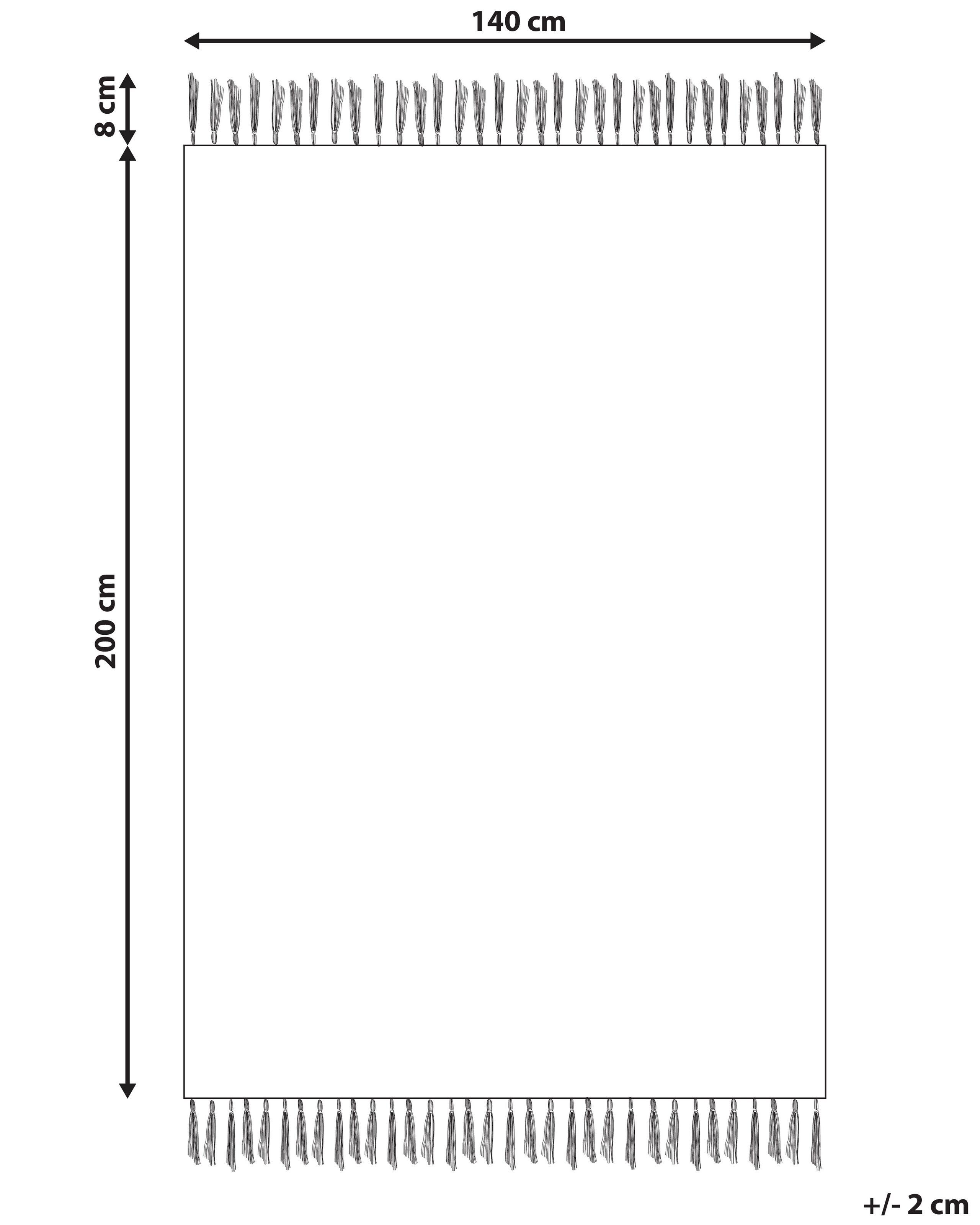 Beliani Tapis d'extérieur en Polyester Boho YAVU  