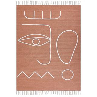 Beliani Tapis d'extérieur en Polyester Boho YAVU  