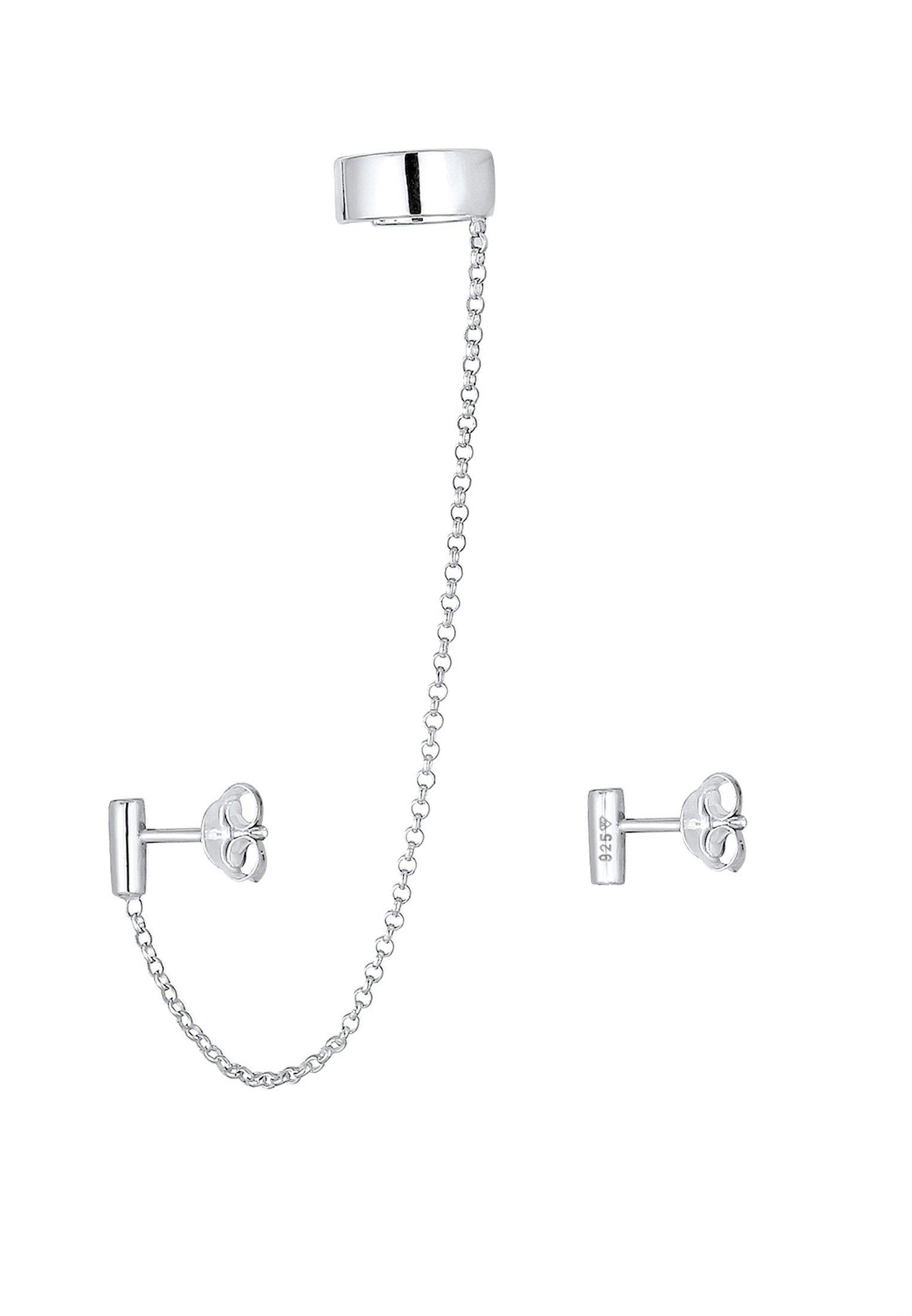 Elli  Boucles d'Oreilles Ear Cuff Asymétrique Géo 