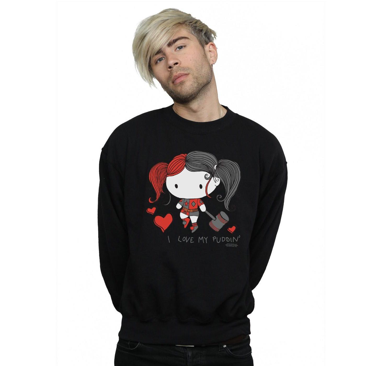 DC COMICS Justice League I Love My Puddin' Sweatshirt  