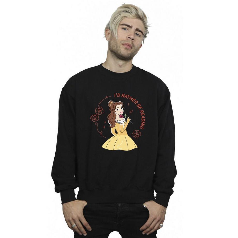 Disney Beauty And The Beast I'd Rather Be Reading Sweatshirt  