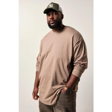 Sthuge T-shirt basique à manches longues oversize  