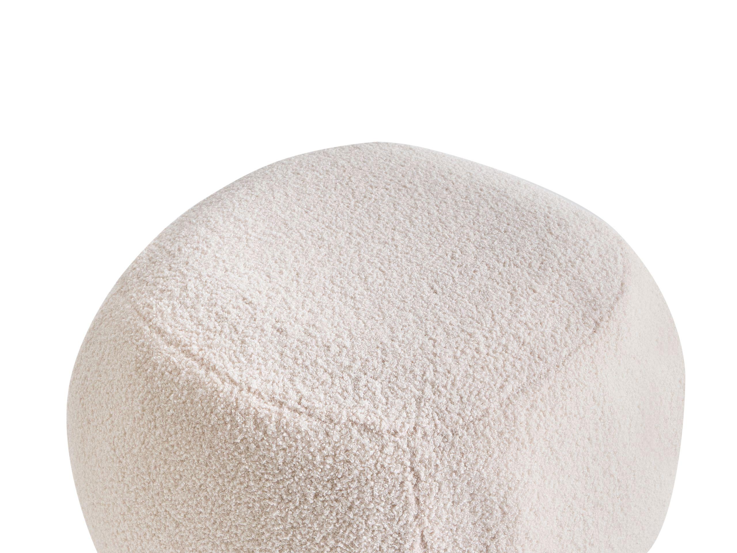 Beliani Pouf aus Bouclé Minimalistisch BARRON  