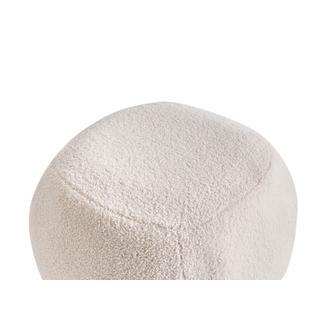 Beliani Pouf aus Bouclé Minimalistisch BARRON  