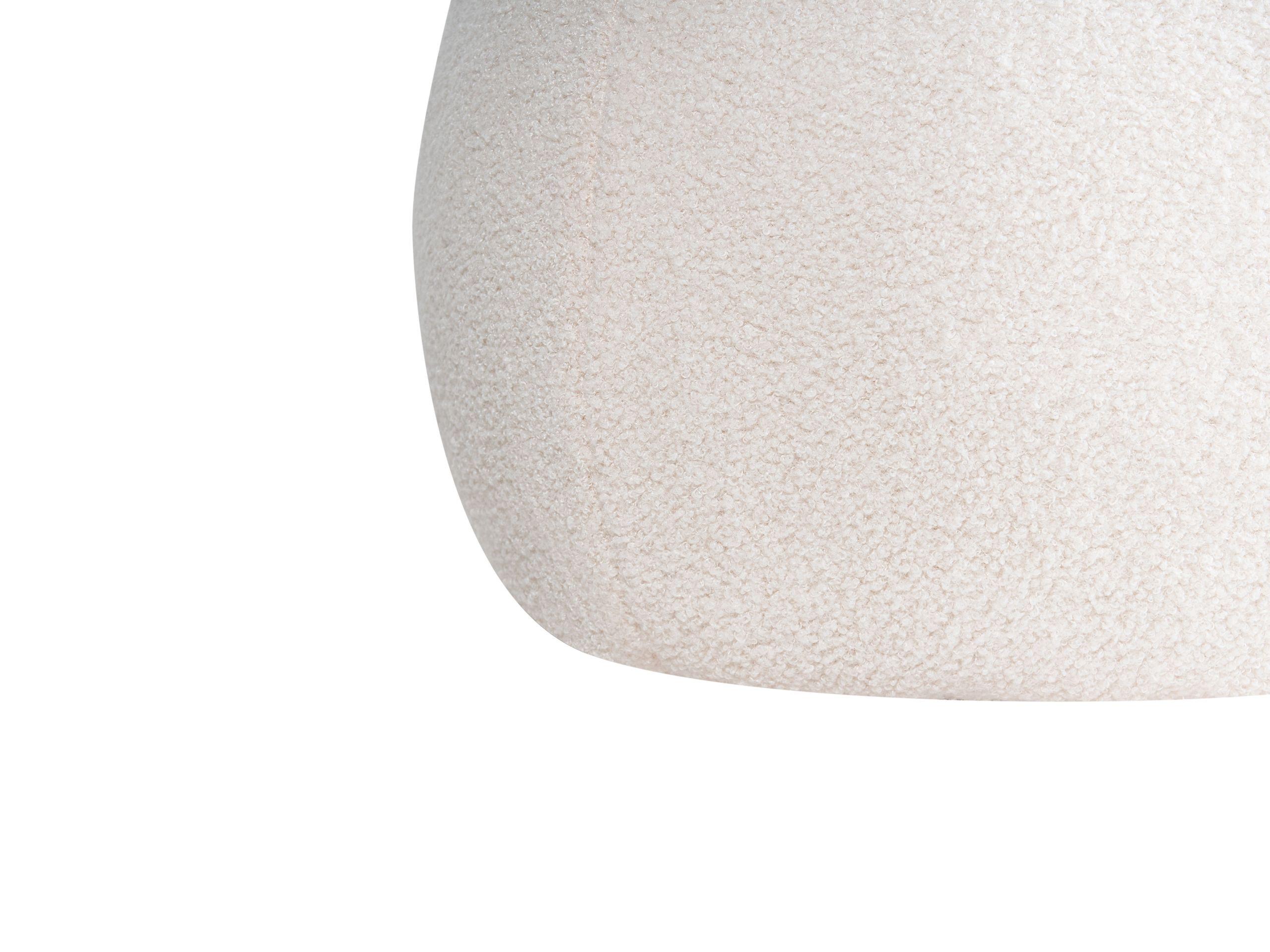 Beliani Pouf aus Bouclé Minimalistisch BARRON  