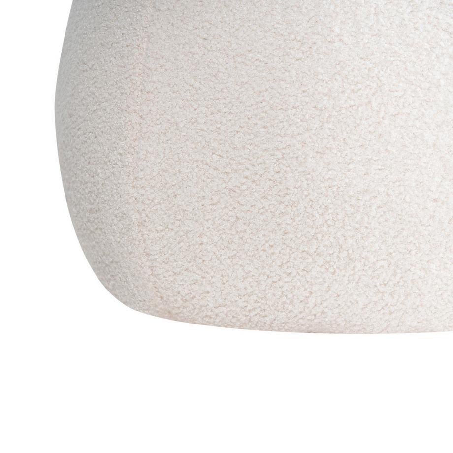 Beliani Pouf en Bouclé  BARRON  