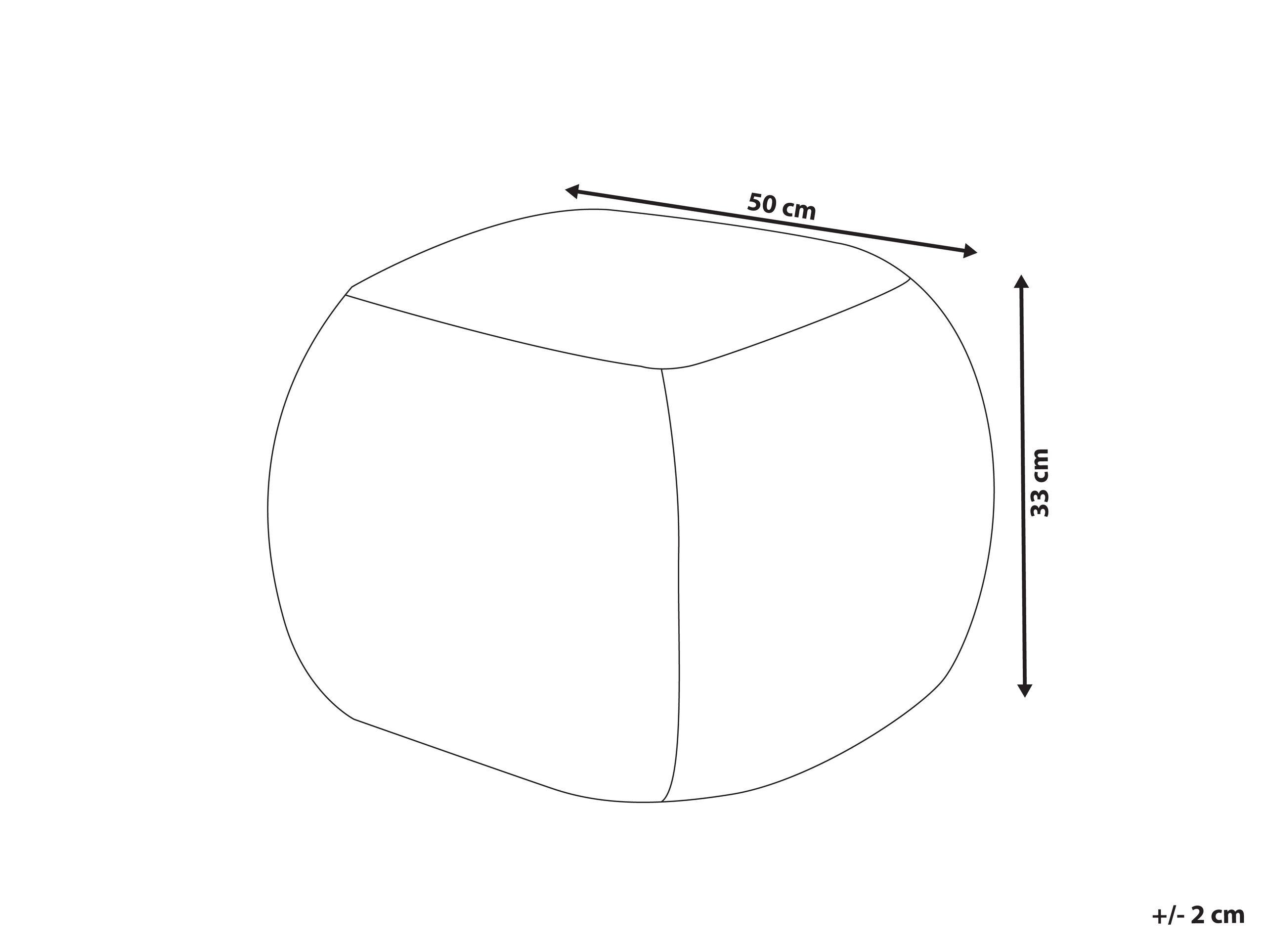 Beliani Pouf aus Bouclé Minimalistisch BARRON  