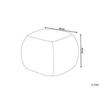 Beliani Pouf aus Bouclé Minimalistisch BARRON  