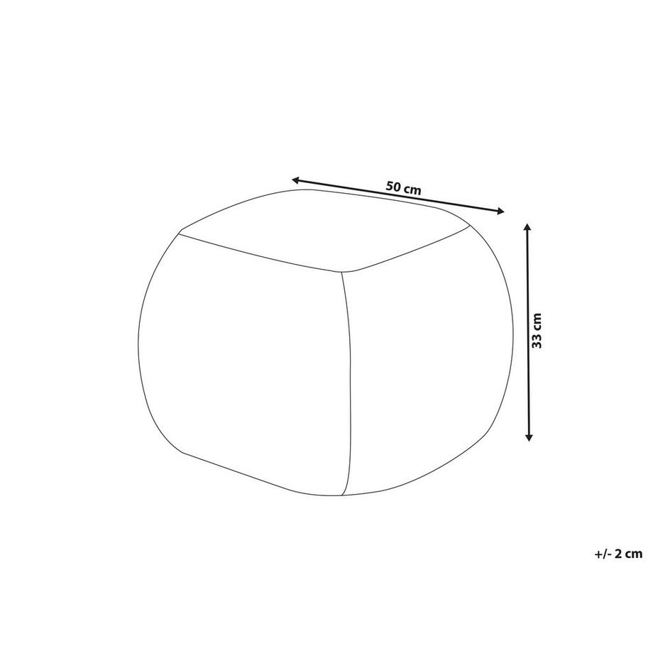 Beliani Pouf en Bouclé  BARRON  