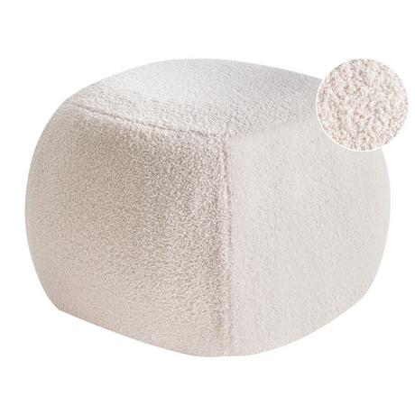 Beliani Pouf aus Bouclé Minimalistisch BARRON  